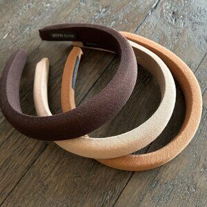New Set of 3 Padded Headbands